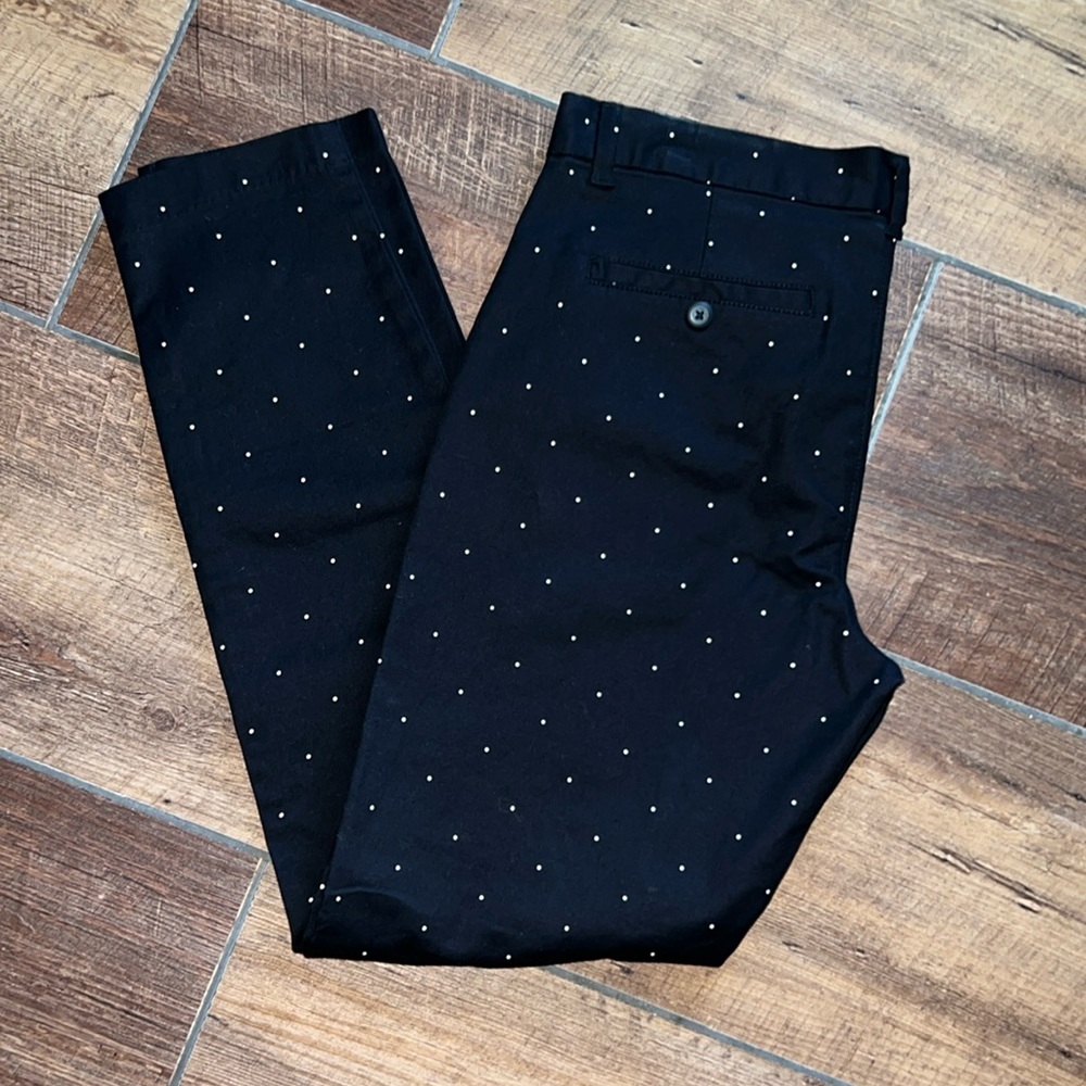 GAP Slim City Coupe Polkadot Ankle Pants Size 6